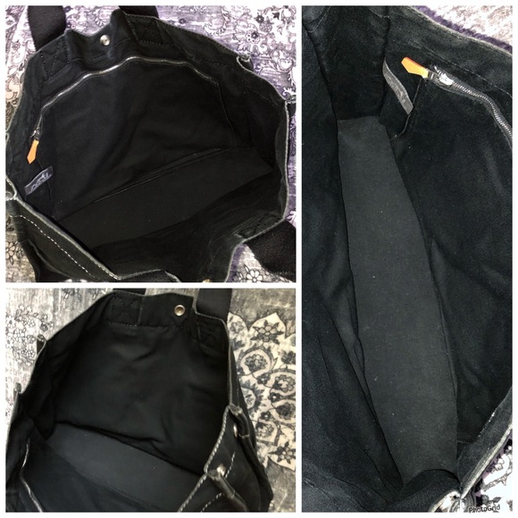 Hermès AUTHENTIC Black & White Stitch Toile Fourre Tout MM Large Canvas Tote Bag - Picture 15 of 16